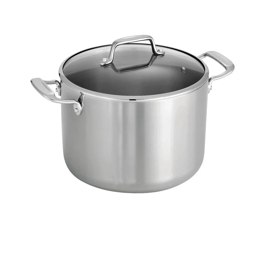 Tramontina Tri-Ply Clad 8 Qt Covered Stainless Steel StockPot
